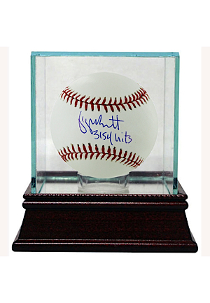 George Brett Signed MLB Baseball w/ 3154 Hits Insc.